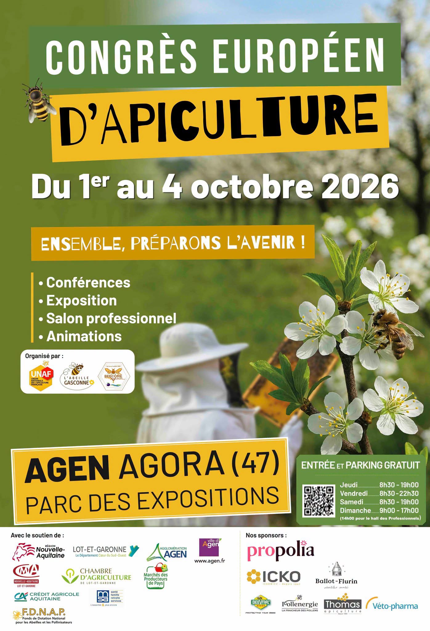 Le grand rendez-vous de l&rsquo;apiculture européenne approche !